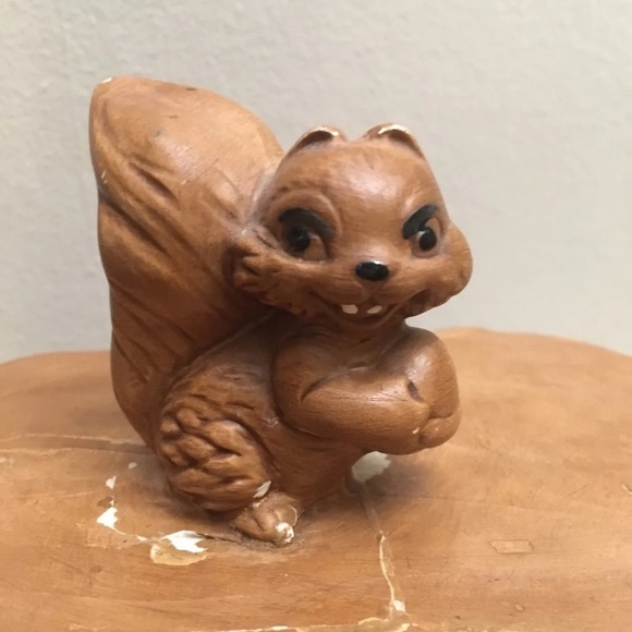 Twin Winton Squirrel And Deer Cookie Jar Brown Made In California USA - Picture 2 of 16